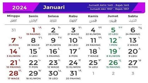 hari besar islam januari 2024